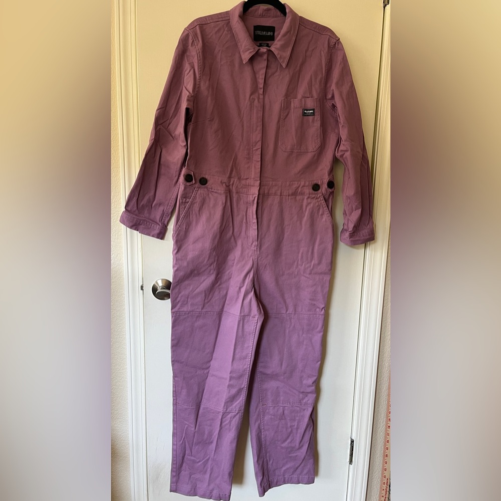 Wildfang Essential Long Sleeve High Waisted Coverall - Size XL